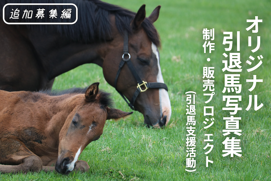 うぶごえ 追加募集編 引退馬の写真集制作を通じ 引退馬の支援とコロナ禍で引退馬に会えないファンに引退馬の様子をお届けしたい